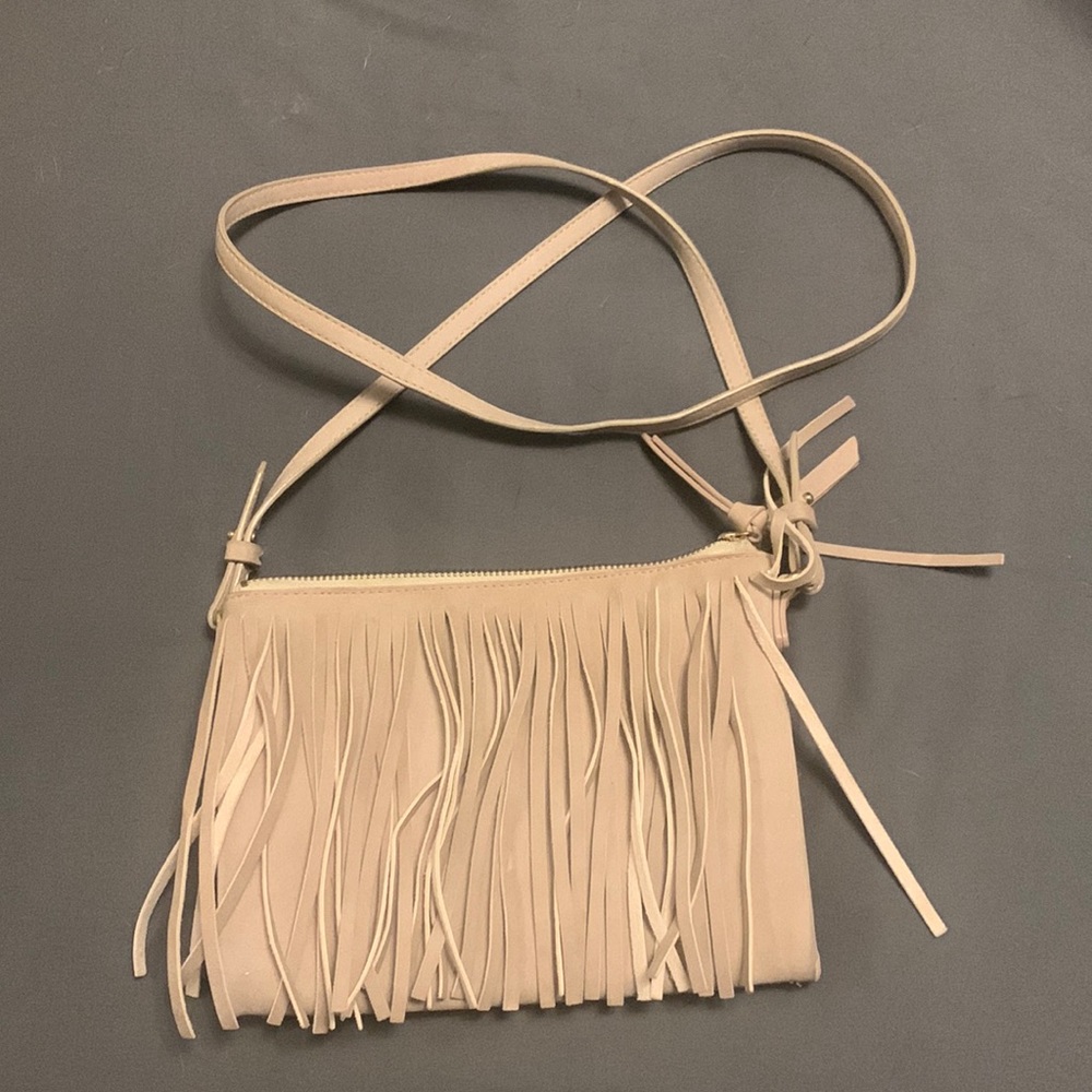 🔥 Nude Fringe Crossbody Purse
